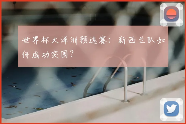 世界杯大洋洲预选赛:新西兰队如何成功突围?